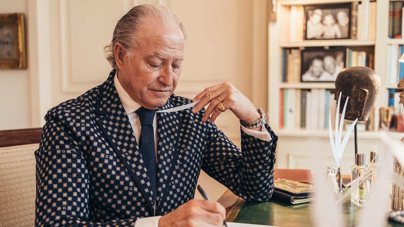 Portrait of perfumer Alberto Morillas in 2014.